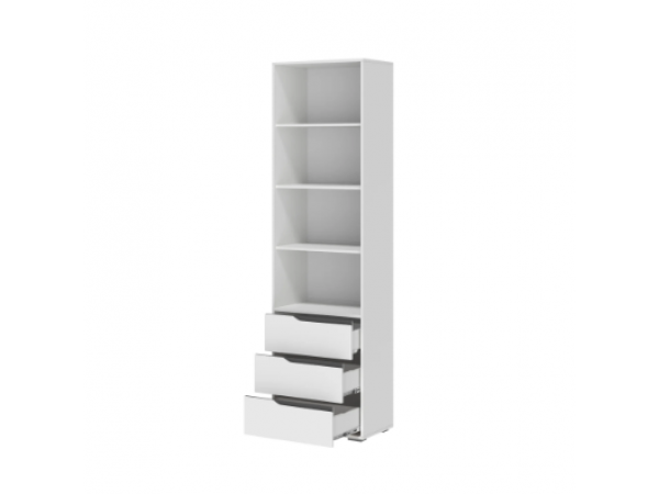 Стеллаж Алиса СТЛ-600 белый/белый гладкий