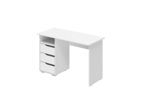 Стол письменный Алиса СТП-1200 белый/белый гладкий