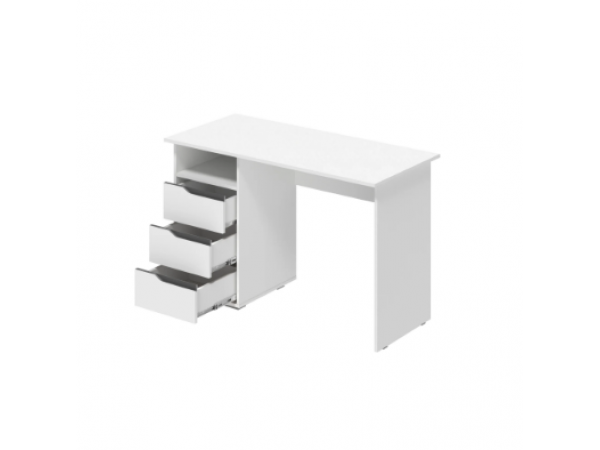 Стол письменный Алиса СТП-1200 белый/белый гладкий
