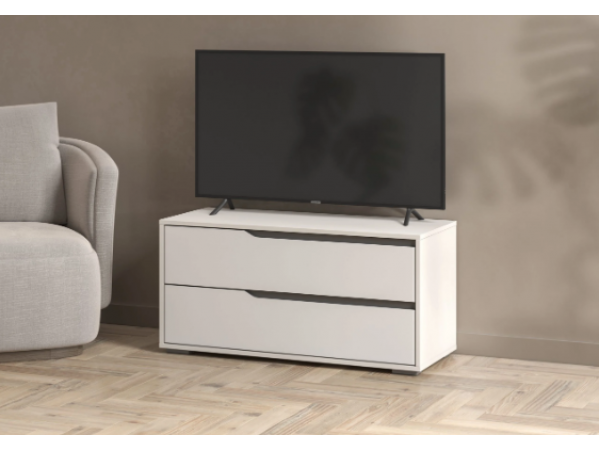 Тумба под ТВ Алиса ТБ-1000 белый/белый гладкий