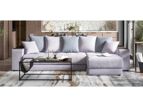 Дубай У 3.0 рогожка  Malmo платина, рогожка Vento серый