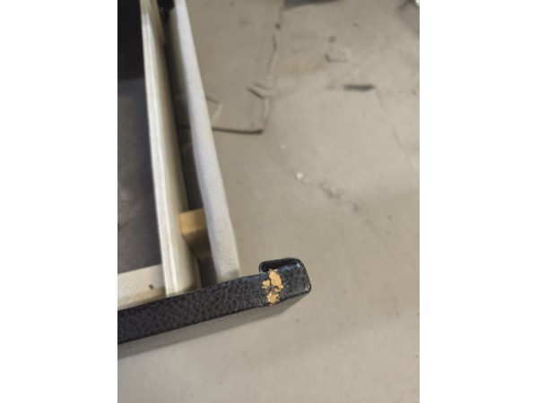 Уценка!!!!30/002 Кресло-кровать Шарк (кордрой бежевый, экокожа коричневая) БЕЗ НАКЛАДОК