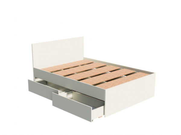 Кровать «Мори» КРМЯ 1400.1 сатин