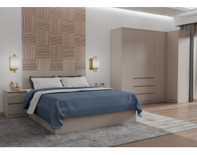 Кровать «Мори» КРМЯ 1600.1Сатин