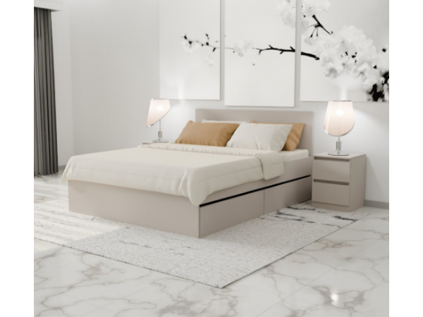 Кровать «Мори» КРМЯ 1600.1Сатин