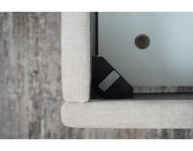 Мягкая кровать Венеция Рогожка Бежевый 