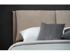 Мягкая кровать Венеция Рогожка Бежевый 