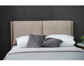 Мягкая кровать Венеция Рогожка Бежевый 