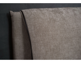 Мягкая кровать Венеция Рогожка Мокко