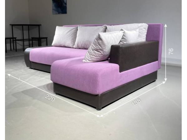 Диван Угол Олимп-1  сиреневый modus