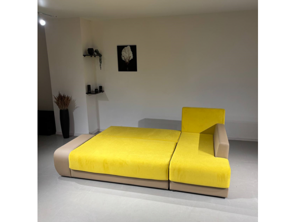 Диван  Угол Олимп-1 желтый teddy 16