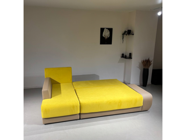 Диван  Угол Олимп-1 желтый teddy 16