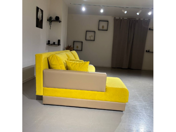 Диван  Угол Олимп-1 желтый teddy 16
