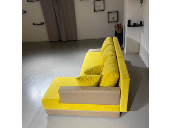 Диван  Угол Олимп-1 желтый teddy 16