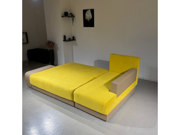 Диван  Угол Олимп-1 желтый teddy 16