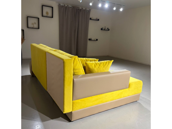 Диван  Угол Олимп-1 желтый teddy 16