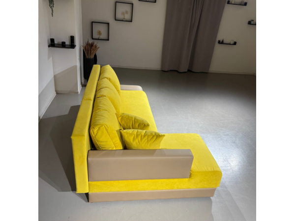 Диван  Угол Олимп-1 желтый teddy 16
