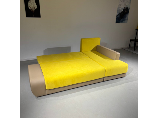 Диван  Угол Олимп-1 желтый teddy 16