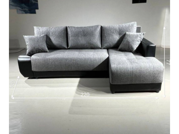 Диван Угол Олимп-2  серый кватро