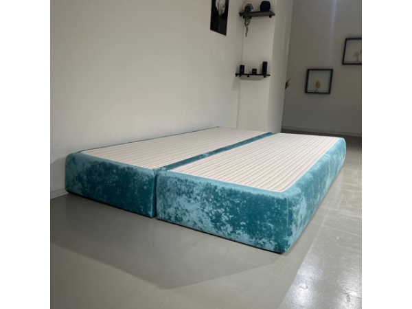 Диван Нельсон бескаркасный плюш лагуна ,подушки плюш розовый