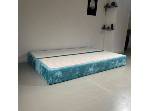 Диван Нельсон бескаркасный плюш лагуна ,подушки плюш розовый