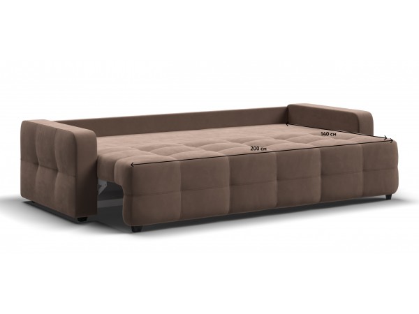 Диван Денди велюр Monolit мокко