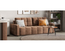 Денди диван Велюр Монолит мокко