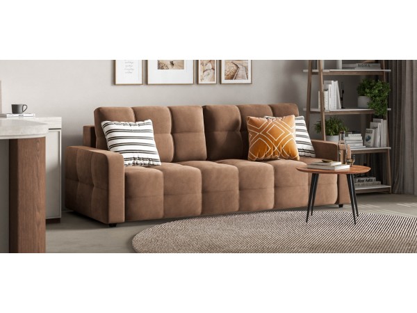 Диван Денди велюр Monolit мокко