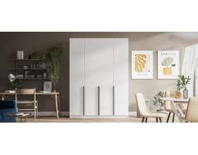 Рим 160 шкаф распашной 4Д+ящики 01 Белый