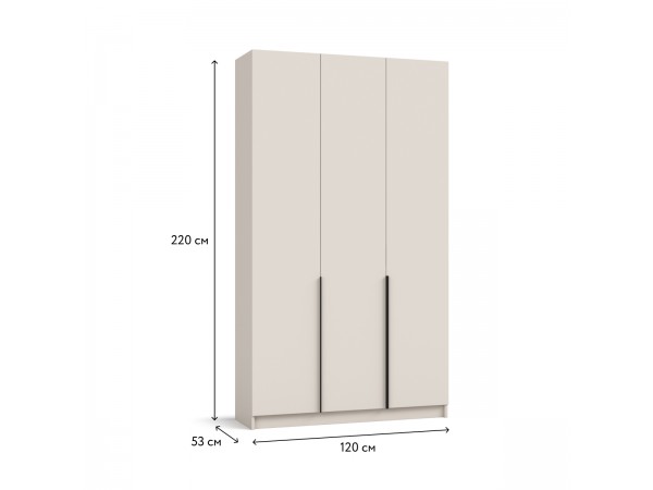 Босс Стандарт 120*220 шкаф распашной 3Д + ящики Кашемир