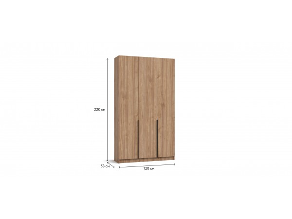 Босс Стандарт 120*220 шкаф распашной 3Д + ящики Орех селект