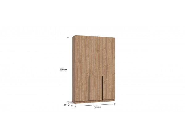 Босс Стандарт 135*220 шкаф распашной 3Д + ящики Орех Селект
