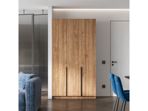 Босс Стандарт 120*220 шкаф распашной 3Д Орех Селект