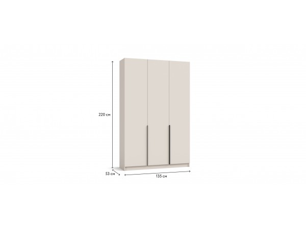 Босс Стандарт 135*220 шкаф распашной 3Д Кашемир