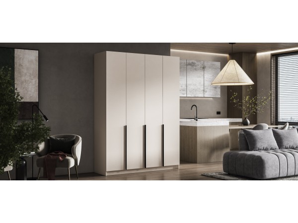 Босс Стандарт 160*220 шкаф распашной 4Д + ящики Кашемир