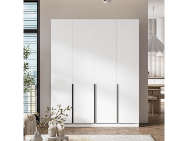 Босс Стандарт 180*220 шкаф распашной 4Д Белый