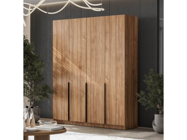 Босс Стандарт 180*220 шкаф распашной 4Д + ящики Орех Селект