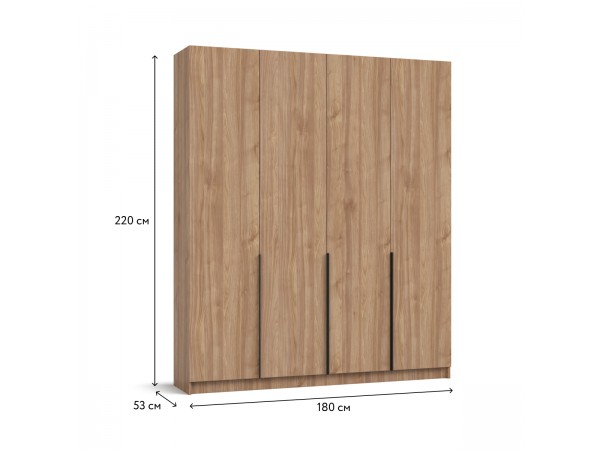 Босс Стандарт 180*220 шкаф распашной 4Д + ящики Орех Селект