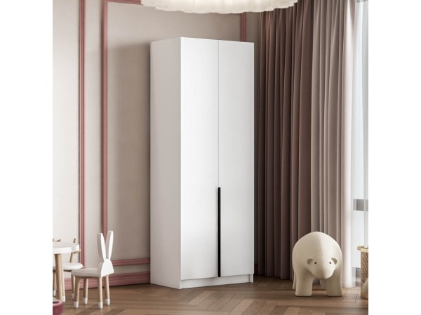 Босс Стандарт 80*220 шкаф распашной 2Д Белый