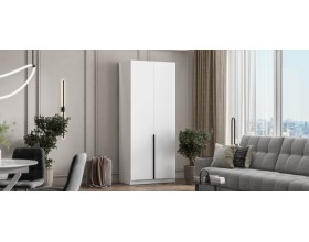 Босс Стандарт 90*220 шкаф распашной 2Д 01 Белый