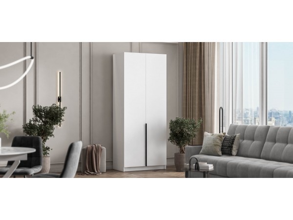 Босс Стандарт 90*220 шкаф распашной 2Д Белый