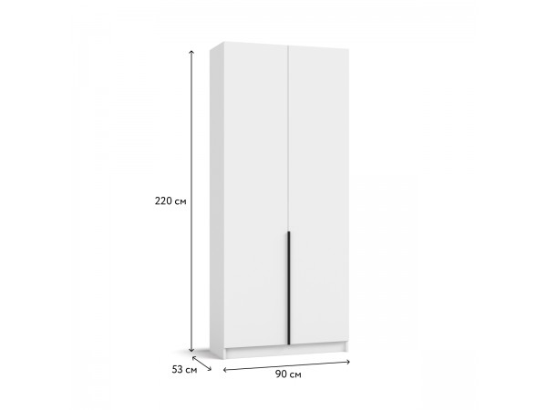 Босс Стандарт 90*220 шкаф распашной 2Д + ящики Белый