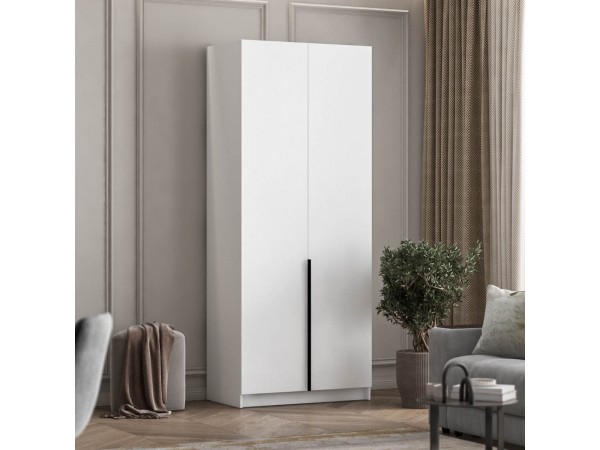 Босс Стандарт 90*220 шкаф распашной 2Д + ящики Белый