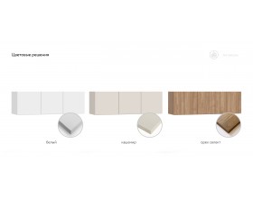 Антресоль 120 3Д Белый