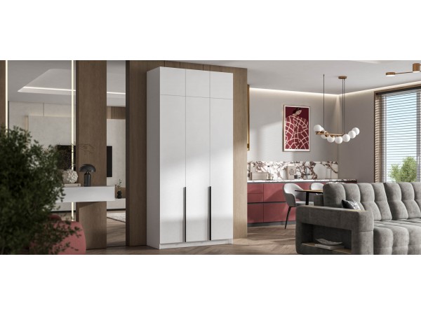 Антресоль 120 3Д Белый