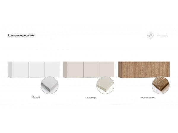 Антресоль 120 3Д Орех Селект