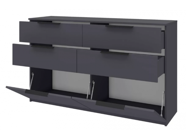 Лаура 464.17 Комод  Серый уголь