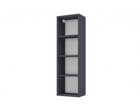 Лаура 464.18 Полка навесная (35,6х117х26,2)  Серый уголь