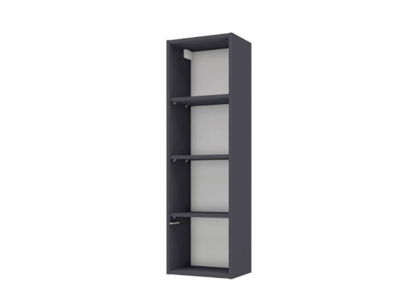 Лаура 464.18 Полка навесная (35,6х117х26,2)  Серый уголь