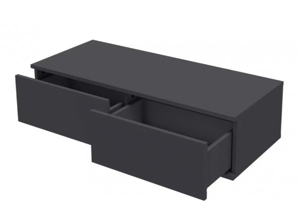 Лаура 464.15 Тумба 2 ящика (99х24,8х41,4) Серый уголь 